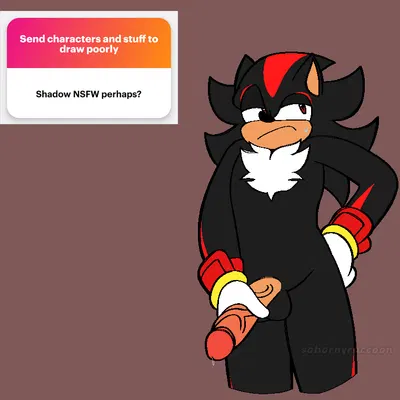 shadow the hedgehog (ngl, sega) created by sohornyraccoon
