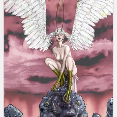 sirène (devilman) (devilman (series), european mythology) created by youno senichi