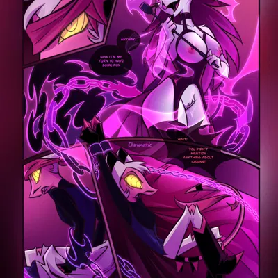 stella (helluva boss), striker (helluva boss) (hellaverse, helluva boss) created by chromaticmood