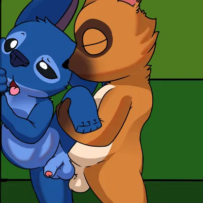 stitch (lilo and stitch), tom nook (animal crossing) (animal crossing, disney) created by greywolfie