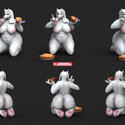 toriel (undertale (series)) created by bambookat