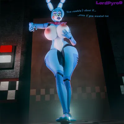 toy bonnie (fnaf) (five nights at freddy's, five nights at freddy's 2) created by lpyro9