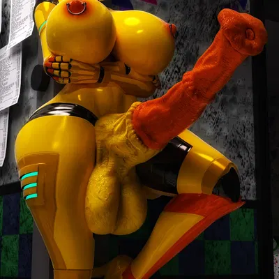 toy chica (fnaf) (five nights at freddy's, five nights at freddy's 2) created by dead eye (artist)