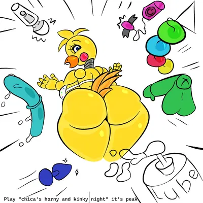 toy chica (fnaf) (five nights at freddy's, five nights at freddy's 2) created by iloveslutyshortstax