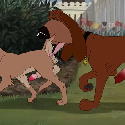 tramp (lady and the tramp), trusty (character) (disney, lady and the tramp) created by holidaypup