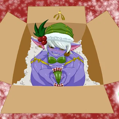tristana (lol) (christmas, league of legends) created by oqtozille