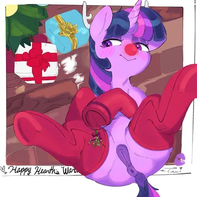 twilight sparkle (mlp) (christmas, friendship is magic) created by magnetstuff