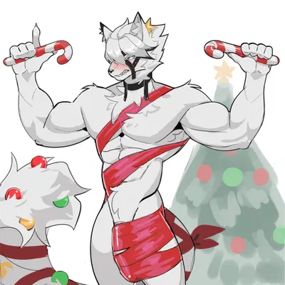 von lycaon (christmas, mihoyo) created by hdcatmeow
