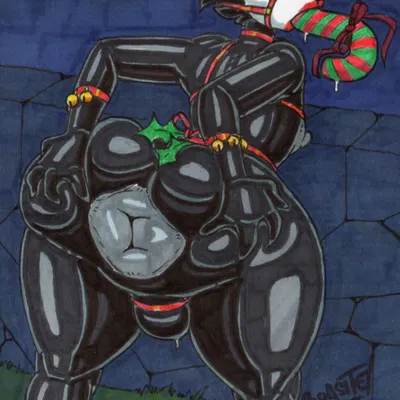 wolf (parasitedeath) (christmas) created by parasitedeath