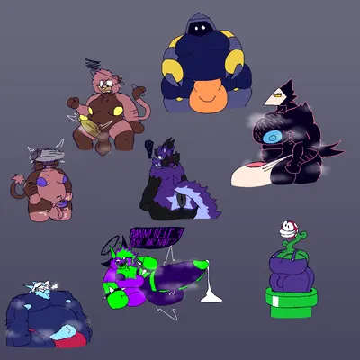 acid (felineflustered), amber (felineflustered), berryclaw (felineflustered) (deltarune, electronic arts) created by felineflustered