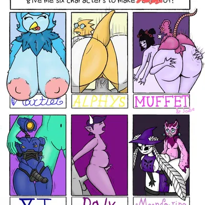 alphys, dalv (undertale yellow), mandarina moth (new blood interactive, six fanarts challenge) created by car man