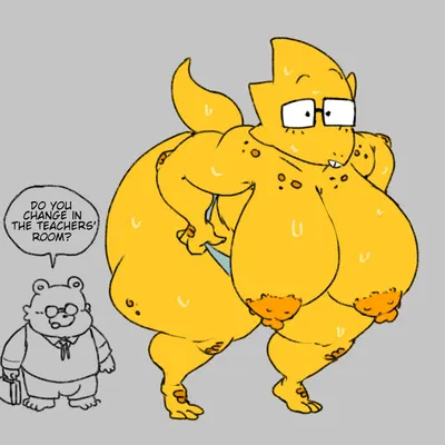 alphys (deltarune, undertale (series)) created by olozva