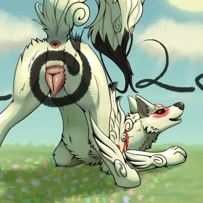 amaterasu (okami) (capcom, okami (capcom)) created by hikleloveshiking