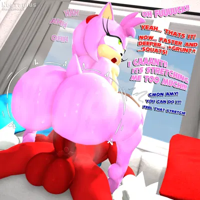 amy rose, knuckles the echidna, sonic the hedgehog (sega, sonic the hedgehog (series)) created by neotaurus