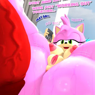 amy rose, knuckles the echidna, sonic the hedgehog (sega, sonic the hedgehog (series)) created by neotaurus