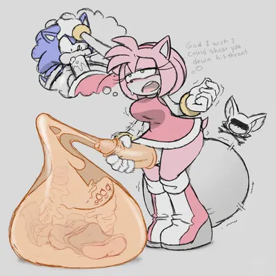 amy rose, rouge the bat, sonic the hedgehog (sega, sonic the hedgehog (series)) created by drakeinflates