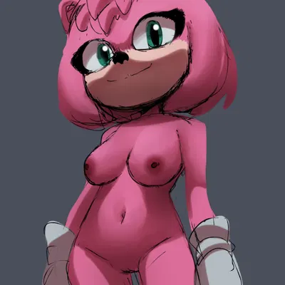 amy rose (sega, sonic the hedgehog (film)) created by inker comics