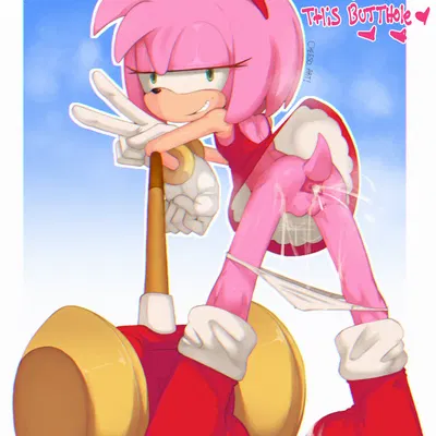 amy rose (sega, sonic the hedgehog (series)) created by cheesoart