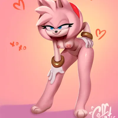 amy rose (sega, sonic the hedgehog (series)) created by coffekat
