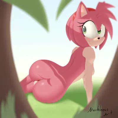 amy rose (sega, sonic the hedgehog (series)) created by marbleous