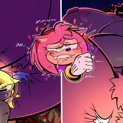 amy rose, sonic the hedgehog, super sonic (sega, sonic the hedgehog (series)) created by classica p