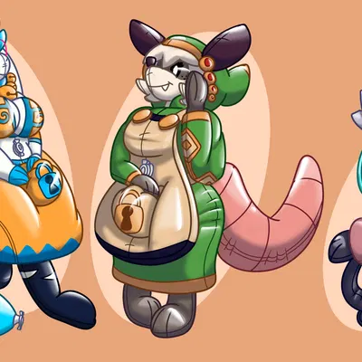 angela flux, sally (atlyss), vivian (atlyss) (atlyss) created by entom