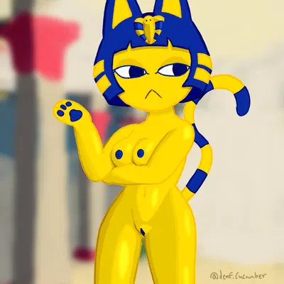 ankha (animal crossing) (animal crossing, nintendo) created by deafcucumber