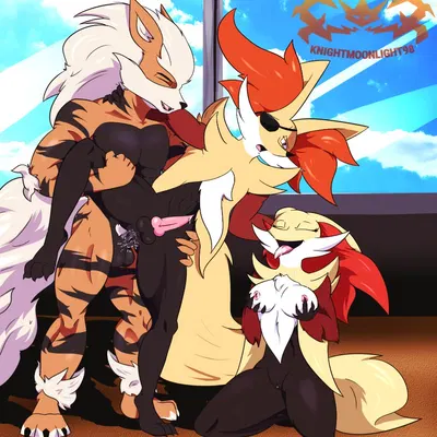 anon fox (nintendo, pokemon) created by knightmoonlight98