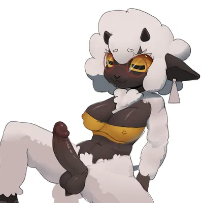 anthro, balls, eyewear, genitals