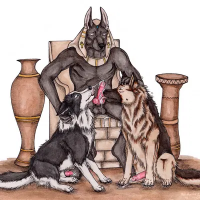 anubis (egyptian mythology, middle eastern mythology) created by kola (artist)