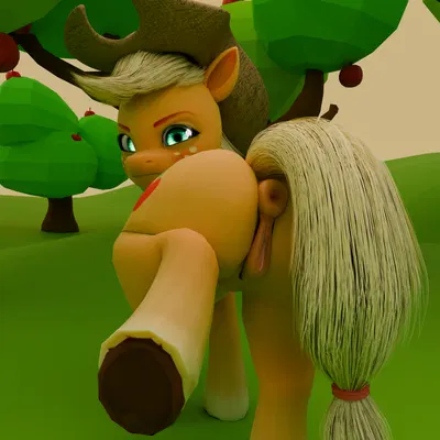 applejack (mlp) (friendship is magic, hasbro) created by swoomy