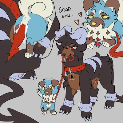 aries (bloowolfy), gashadog (nintendo, pokemon) created by bloowolfy