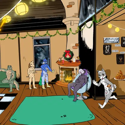 arta shrike, canis (canisfidelis), humphrey (canisfidelis) (christmas, mythology) created by canisfidelis