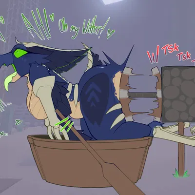 aruna the phantom (microsoft, minecraft) created by coffaebeans