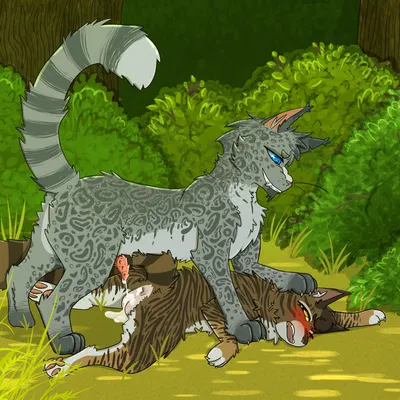 ashfur (thunderclan), leafpool (warriors) (warriors (book series)) created by whitefroggim