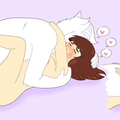 asriel dreemurr, chara (undertale) (undertale, undertale (series)) created by rainy morning