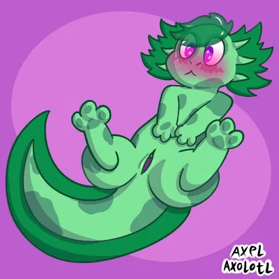axel the axolotl created by axel axolotl (artist)