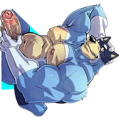 bandit heeler (bluey (series), color wheel challenge) created by kumammoto