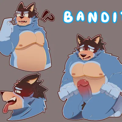 bandit heeler (bluey (series)) created by the nick.r