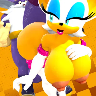 big the cat, rouge the bat (sega, sonic the hedgehog (series)) created by neotaurus