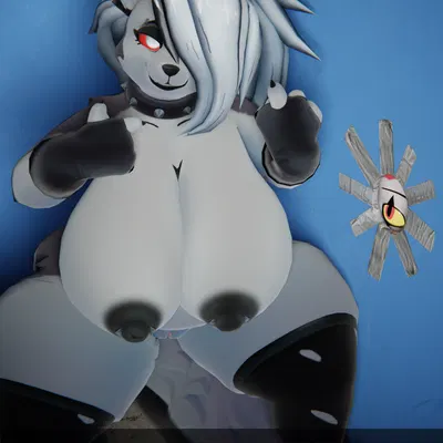 blitzo (helluva boss), loona (helluva boss) (hellaverse, helluva boss) created by dellflops