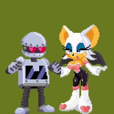 bocoe, rouge the bat (project x love potion disaster, sega) created by redeye samurai