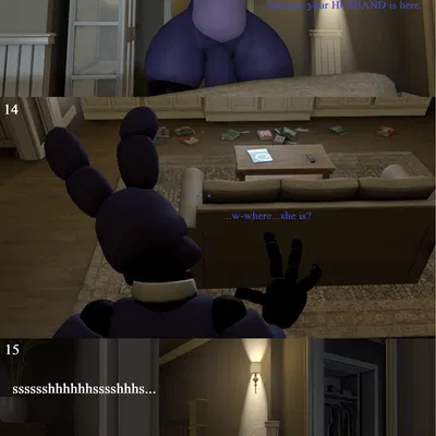 bonnie (fnaf), withered bonnie (fnaf) (five nights at freddy's, five nights at freddy's 2) created by 5naptrap