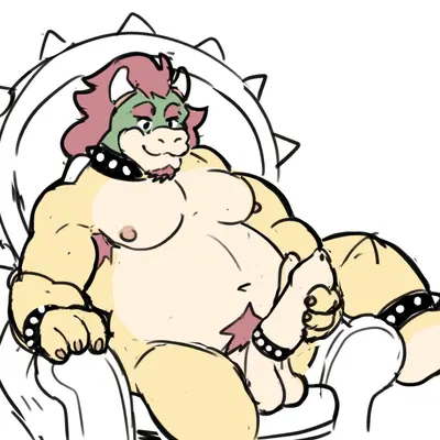 bowser (mario bros, mythology) created by giga m