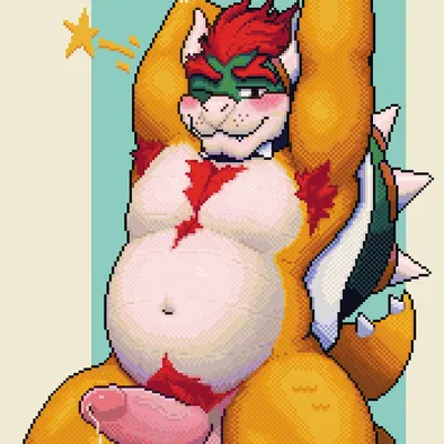 bowser (mario bros, mythology) created by seedy stitches (artist)