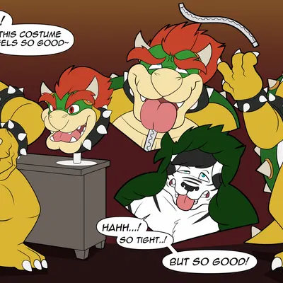 bowser (mario bros, nintendo) created by nearu-senpai