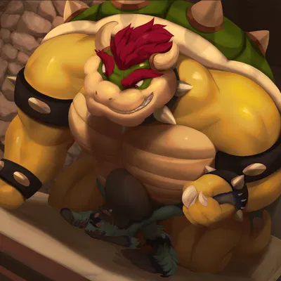 bowser (mario bros, nintendo) created by olexafox