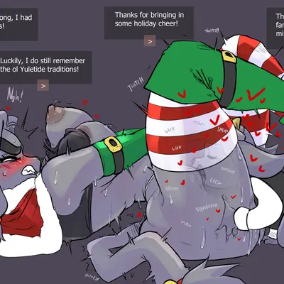 butler (pseudoregalia), sybil (pseudoregalia) (christmas, pseudoregalia) created by bigbeanpole, fakeryway