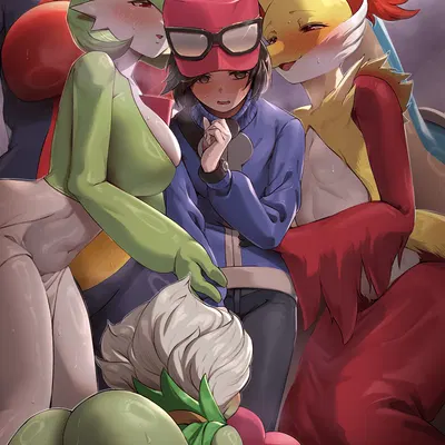 calem (pokemon) (nintendo, pokemon) created by kurage444