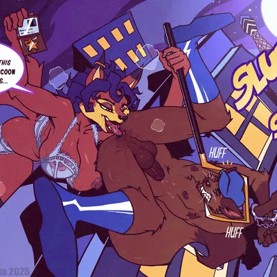 carmelita fox, will delrio (sketchybug) (sly cooper (series), sony corporation) created by captain nikko